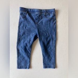 ZARA baby girl blue Jean. 9-12 month. Stretch.